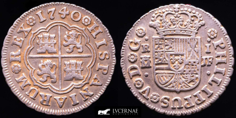 Spain - Philip V (1700-1746). 

Silver real (2,90 g. 20 mm.) - 1740, Madrid mint...