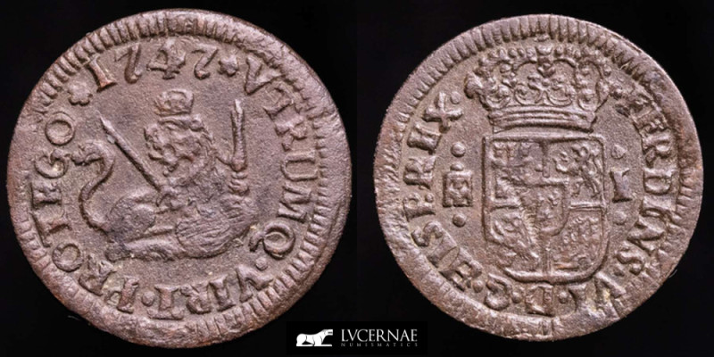 Spain - Fernando VI (1746-1759) 

Maravedi (1,43 g. 16 mm). Minted in Segovia, 1...