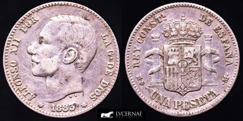 Spain - Alfonso XII (1874 - 1885) 

Silver 1 Peseta 1883*83 MS·M

Silver (.900) ...