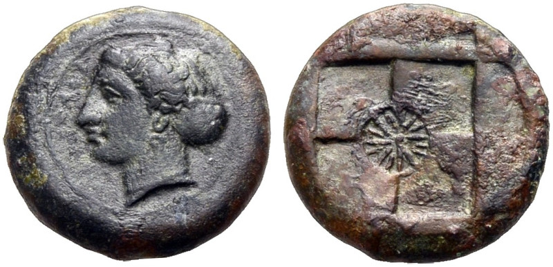 SIZILIEN. SYRAKUS. 
Hemilitron, Bronze, 2. Demokratie, 415-405 v. Chr. Bronze d...