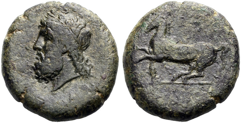 SIZILIEN. SYRAKUS. Timoleon und 3. Demokratie, 344-317 v. Chr. 
Drachme, Bronze...