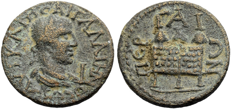 PAMPHYLIEN. PERGE. Gallienus, 253-268. 
Bronze ("Zehner"). ΑΥΤ ΚΑΙ ΠΟ - ΑΙ - ΓΑ...