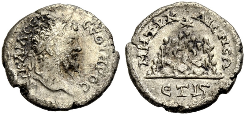 KAPPADOKIEN. KAISAREIA. Septimius Severus, 193-211. 
Drachme, 207-208 Bärtiger ...