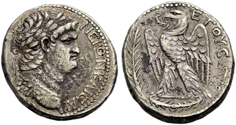 SYRIEN. ANTIOCHIA AM ORONTES. Nero, 54-69. 
Tetradrachmon, 67-68. Büste n.r. mi...