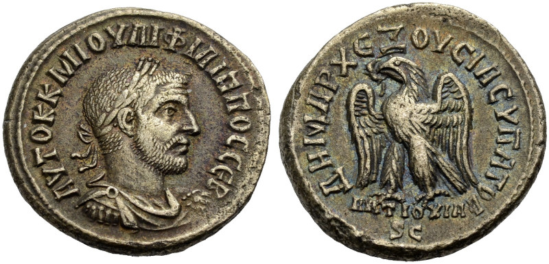 SYRIEN. ANTIOCHIA AM ORONTES. Philippus I. Arabs, 244-249. 
Tetradrachmon, Bill...