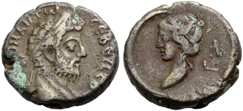 ÄGYPTEN. ALEXANDRIA. Commodus, 180-192. 
Billon-Tetradrachmon, Jahr 30 (des M. ...