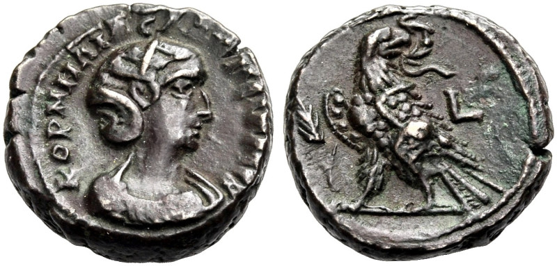 ÄGYPTEN. ALEXANDRIA. Salonina, Gattin des Gallienus, 253-268. 
Billon-Tetradrac...