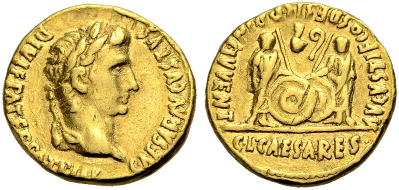 KAISERZEIT. Augustus, 27 v. Chr. -14 n. Chr. 
Aureus, 2 v. Chr.-4 n. Chr. Lugdu...