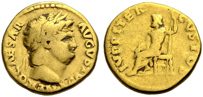 KAISERZEIT. Nero, 54-68. 
Aureus, ca. 64-65. Büste mit L. n. r. NERO CAESAR AVG...