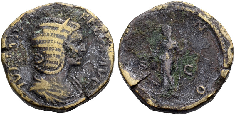 KAISERZEIT. Julia Domna, 193-217. 
Sesterz, ca. 211-217 Drap. Büste mit Diadem ...