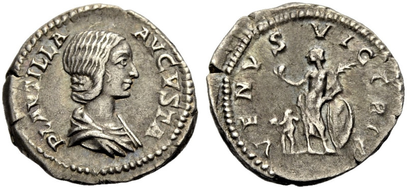 KAISERZEIT. Plautilla, Gattin des Caracalla, 202-212. 
Denar, östl. Münzstätte....