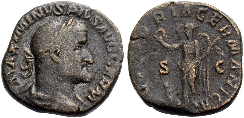 KAISERZEIT. Maximinus I. Thrax, 235-238.
Sesterz, 236-238. Drap., gep. Büste mi...