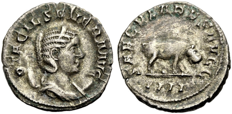 KAISERZEIT. Otacilia Severa, 244-249, Gattin Philippus I. 
Antoninian zur Jahrt...