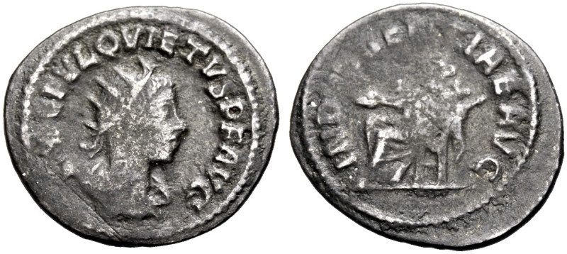 KAISERZEIT. Quietus, 260-261. 
Antoninian, Antiochia. Drap., gep. Büste mit Str...