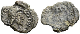 KAISERZEIT. Eugenius, 392-394. 
Bronze (AE 4). (Aquileia). Büste mit D. n. r. Rv. (SPES ROMANORVM) Victoria mit Kranz n.l. gehend. 0,97 g., 14 mm. RI...