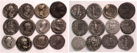 LOTS. 
KAISERZEIT. LOT Denare und Antoniniane, meist 2.-3- Jh. n. Chr., 2 Provinzprägungen. Diva Faustina bis Maximinus Thrax. Gesamtgewicht 35,81 g....