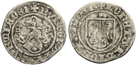 BRANDENBURG-FRANKEN, MARKGRAFSCHAFT. FRIEDRICH VI., 1404-1440. 
Schilling o. J. (1437), Neustadt an der Aisch oder Schwabach, im Münzverein mit dem B...