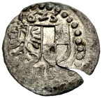 BRANDENBURG-BAYREUTH, MARKGRAFSCHAFT. CHRISTIAN, 1603-1655. 
Einseitiger Pfennig 1623, Bayreuth. Adler- und Zollernschild nebeneinander im Kreis von ...