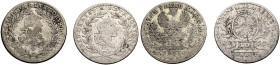 BRANDENBURG-BAYREUTH, MARKGRAFSCHAFT. FRIEDRICH CHRISTIAN, 1763-1769. 
Lot: 10 Kreuzer 1763 und 1766 Brustbild r. im Lorbeerkranz. Rv. Gekrönter Adle...