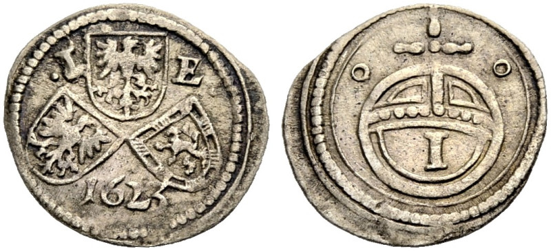 BRANDENBURG-ANSBACH, MARKGRAFSCHAFT. JOACHIM ERNST, 1603-1625. 
Kreuzer 1623, F...