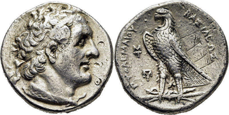 EGIPTO. Ptolomeo II Filadelfos. Tetradracma. 285-246 a.C. Cabeza diademada de Pt...