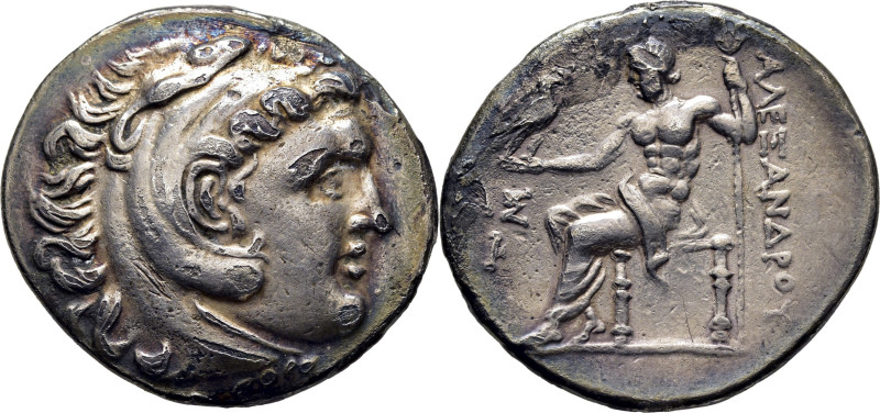 MACEDONIA. Alejandro III el Grande. Tetradracma. 200-100 a.C. Cabeza de Herakles...