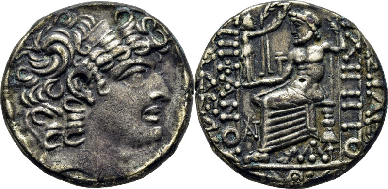 SELÉUCIDA IMPERIO. Filipo filadelfos. Tetradracma. 92-83 a.C. (220-29 era Seléuc...