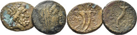 EGIPTO. AE 20. Hacia siglo II a.C. Lote de 2