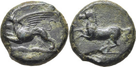 SICILIA-ALAISA. AE 22. III/II a.C. Pátina verde. Cierto atractivo