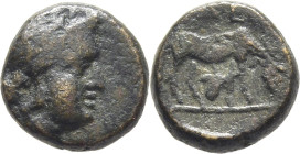 THESALIA-LARISA. AE 8. S. I a.C. Pátina oscura