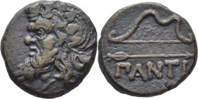 TRACIA-KERSONESE-PANTIKAPEA. AE 24. 350-300 a.C. Pátina marrón. Atractiva. Escasa