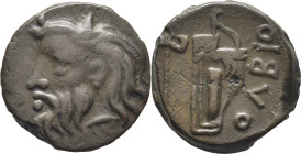TRACIA-OLBIA. Skythia. AE 21. 300-275 a.C. Pátina marrón. Pedigrí 1987