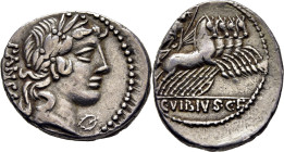 ROMA REPÚBLICA. Vibia. Denario. 90 a.C.