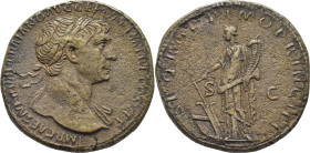 ROMA IMPERIO. Trajano. Sestercio. 103-111 a.C. Pátina marrón