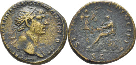 ROMA IMPERIO. Trajano. Dupondio. 104-110. Pátina marrón verdosa