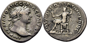 ROMA IMPERIO. Trajano. Denario. 103-111. Tono