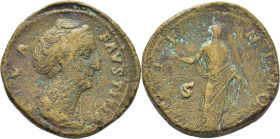 ROMA IMPERIO. Faustina Madre. Sestercio. Posterior a 141.