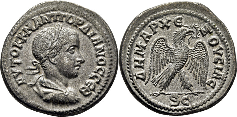 ROMA IMPERIO. Gordiano III. Siria-Antioquía ad Orontem. Tetradracma. 238-244. Bu...