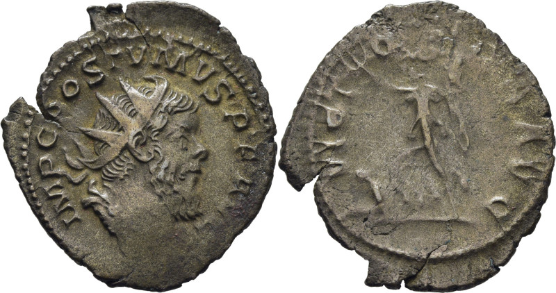 ROMA IMPERIO. Póstumo. Antoniniano. 259-268. Busto radiado revestido a derecha, ...