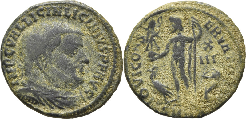 ROMA IMPERIO. Licinio. Follis. 312. Busto laureado a derecha, alrededor IMP C VA...