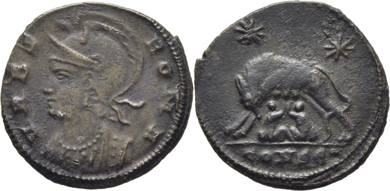 ROMA IMPERIO. Urbs Roma. Medio centenional. Constantinopla 2ª Oficina. 330-348. ...