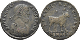ROMA IMPERIO. Juliano el Apóstata. Doble Maiorina. Heraclea. 360-363. Buen retrato
