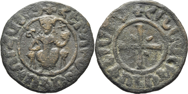 ARMENIA. Hetoum I. 1226-1270. Tank. Rey entronizado de frente con cetro y globo ...