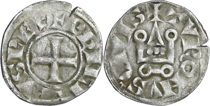 France - Philippe III (1270-1285) - Denier tournois

A/ + PHILIPVS REX. Croix....