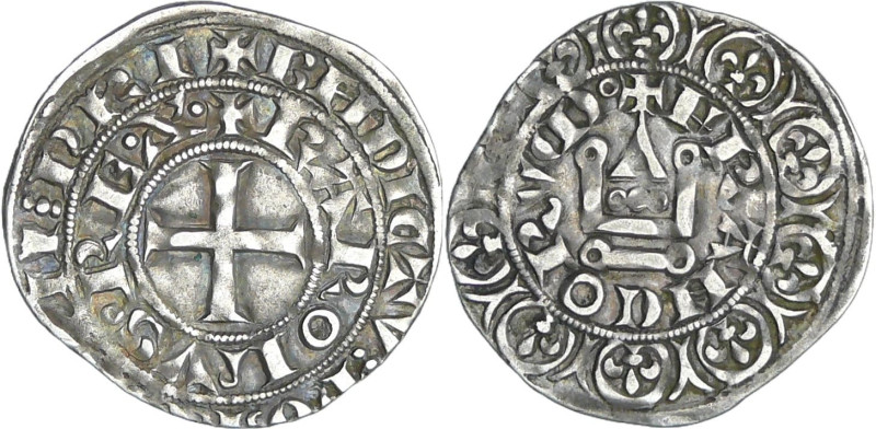 France - Charles IV (1322-1328) - Maille blanche - 3ème émission (24 juillet 132...