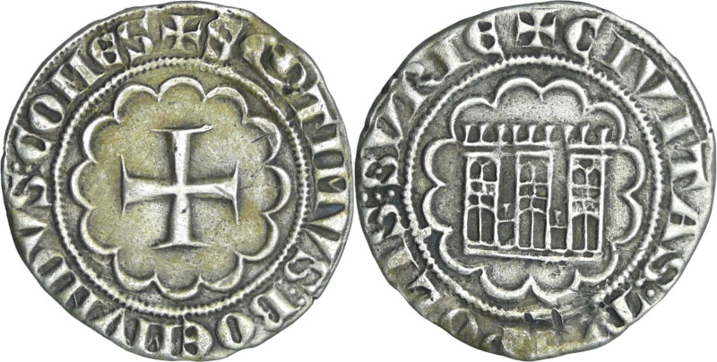 Tripoli - Bohémond VII - Gros

Bohémond VII (1275-1287). A/ + SEPTIMVS BOEMVND...