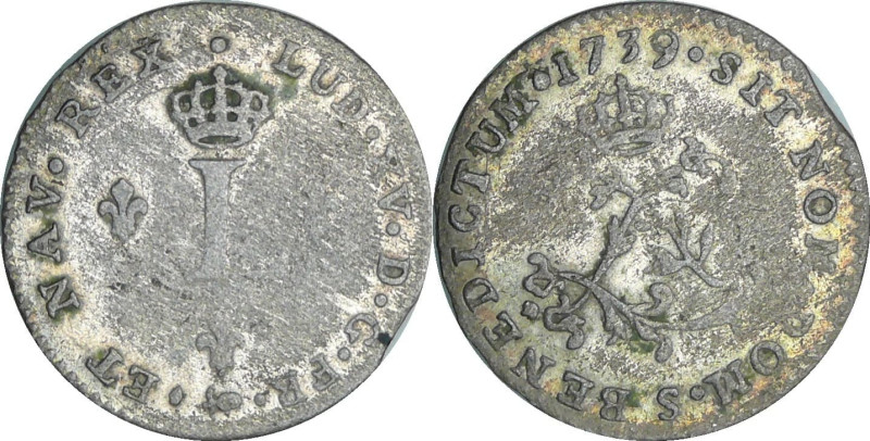 France - Louis XV (1715-1774) - Double sol de billon - 1739 S (Reims)

TB+

...