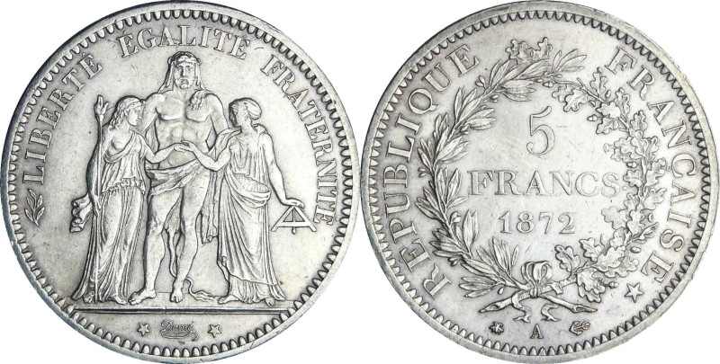 France - Troisième république (1871-1940) - 5 francs Hercule 1872 A (Paris)

S...