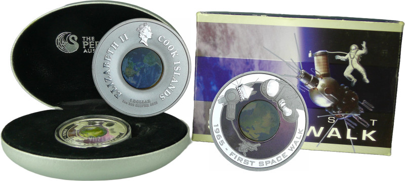 Cook Island - 1 dollar (1 once) 2009 "First Space Walk"

PROOF

 Ar ; 28.35 ...