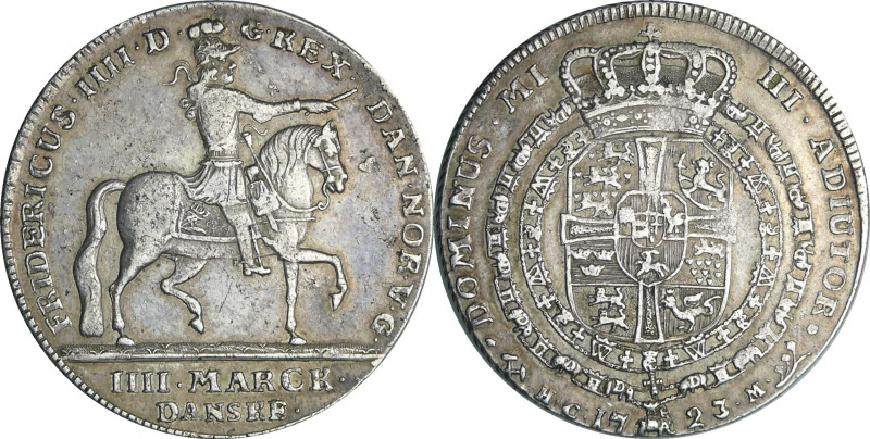 Denmark - Frederik IV (1699-1730) - 4 mark / krone 1723

TTB+ / SUP

H 39, S...